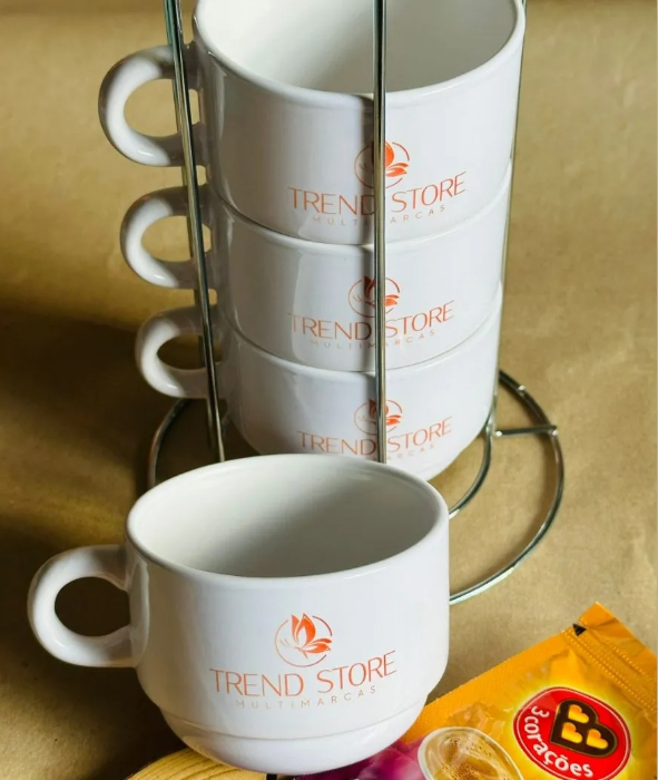 Coleção de canecas personalizadas conjunto